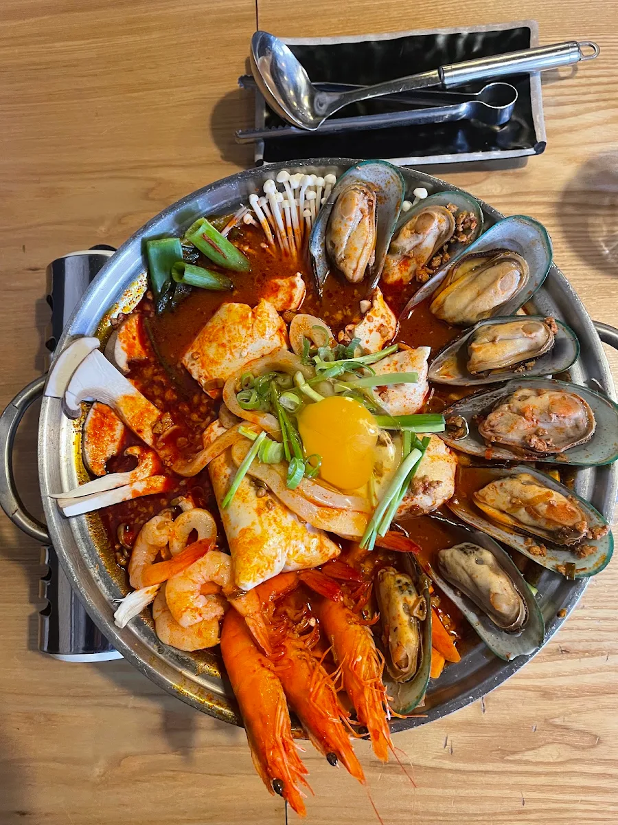 Spicy Seafood Tofu Soup