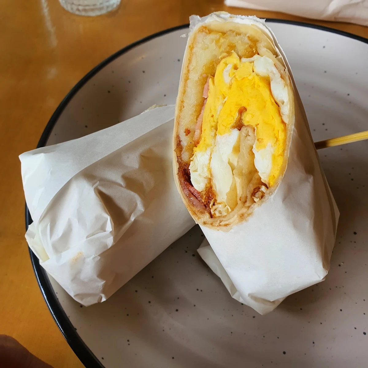 Ham and Egg Wrap, SALT & JAM