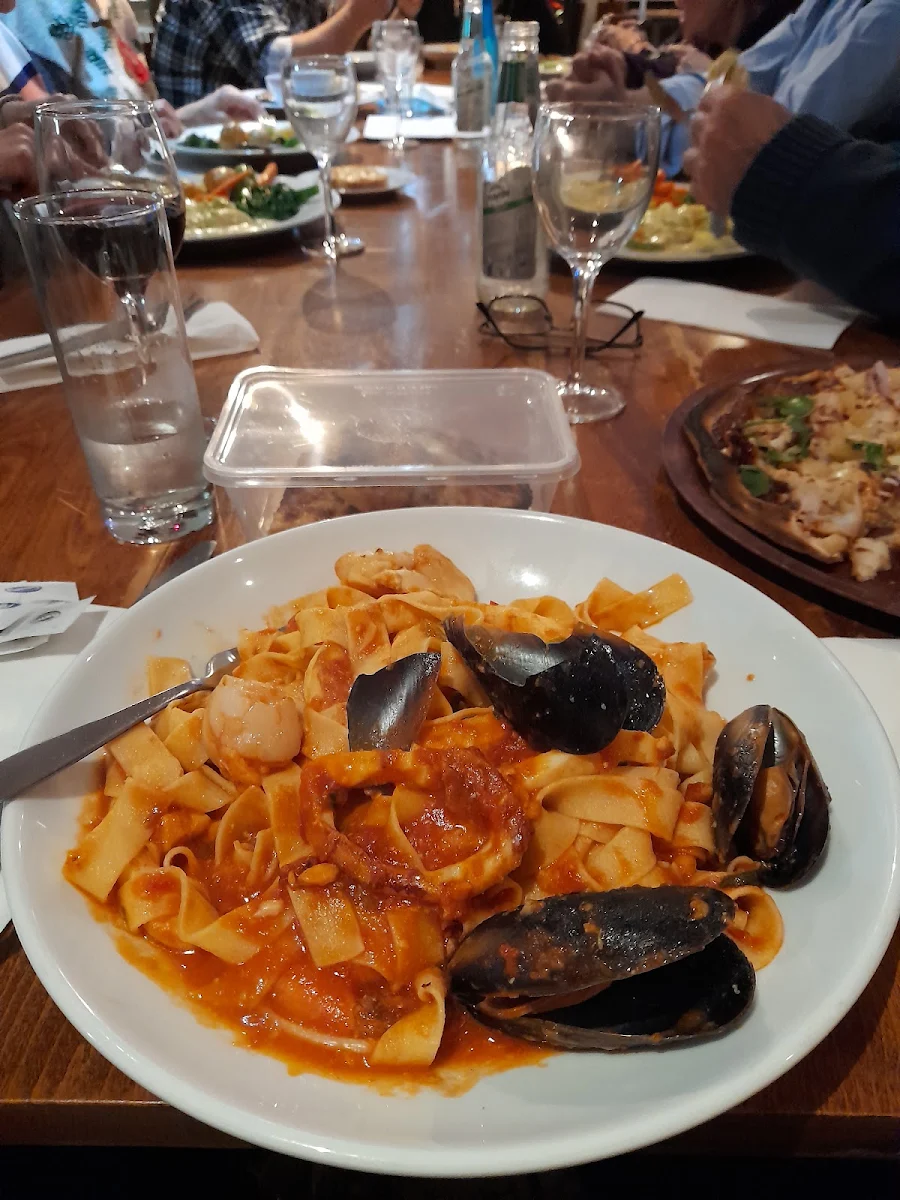 Seafood Fettucine Alfredo