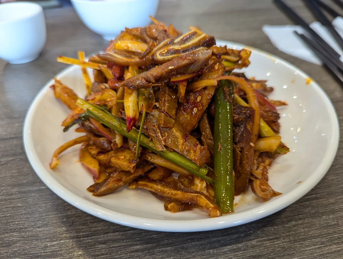 Stir-Fried Pork Intestines with Chilli