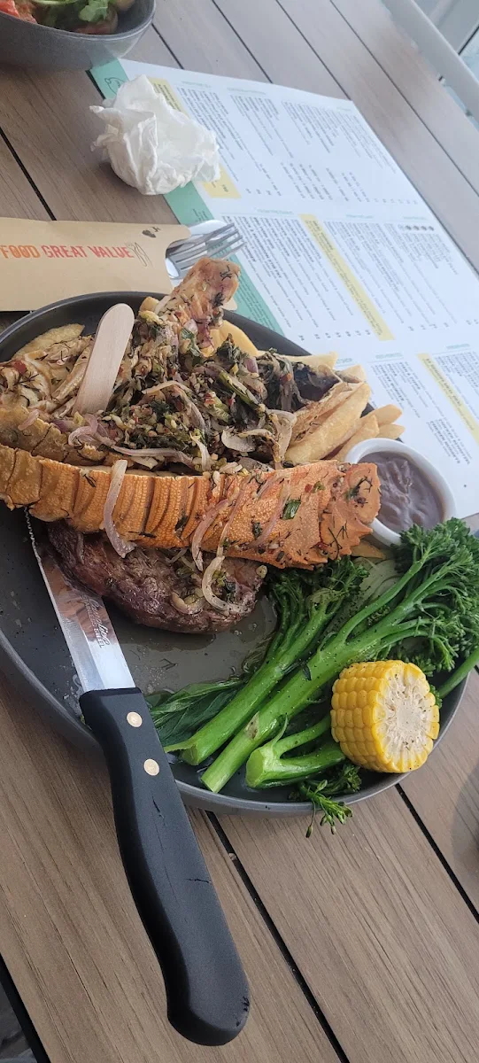 300g Rib Fillet Steak with Bug Topper