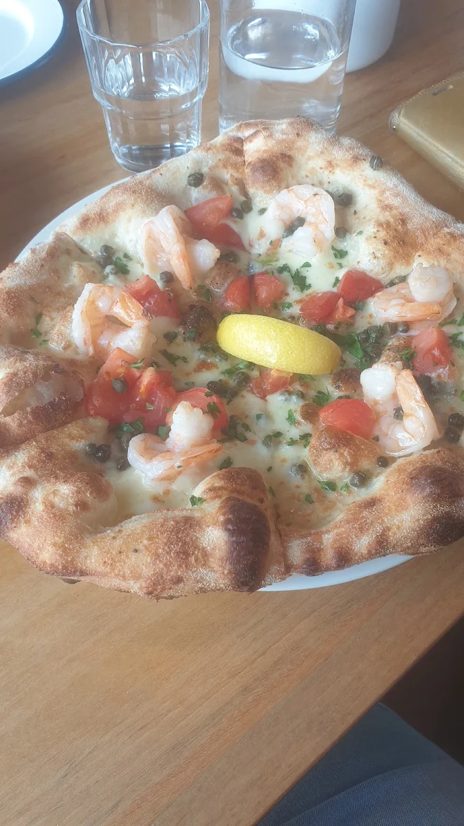 Prawn Pizza Margherita