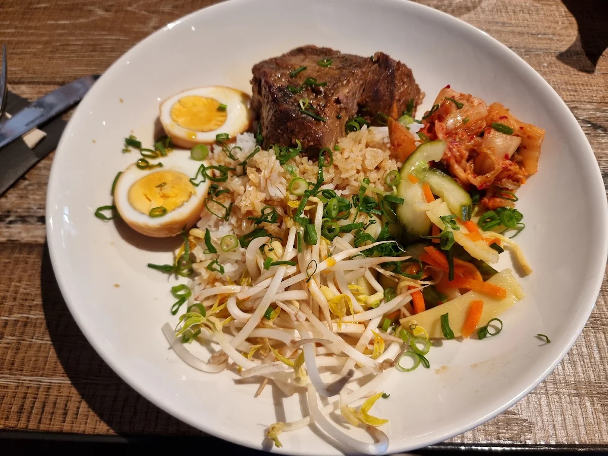 Braised Beef Korean Rice Bowl