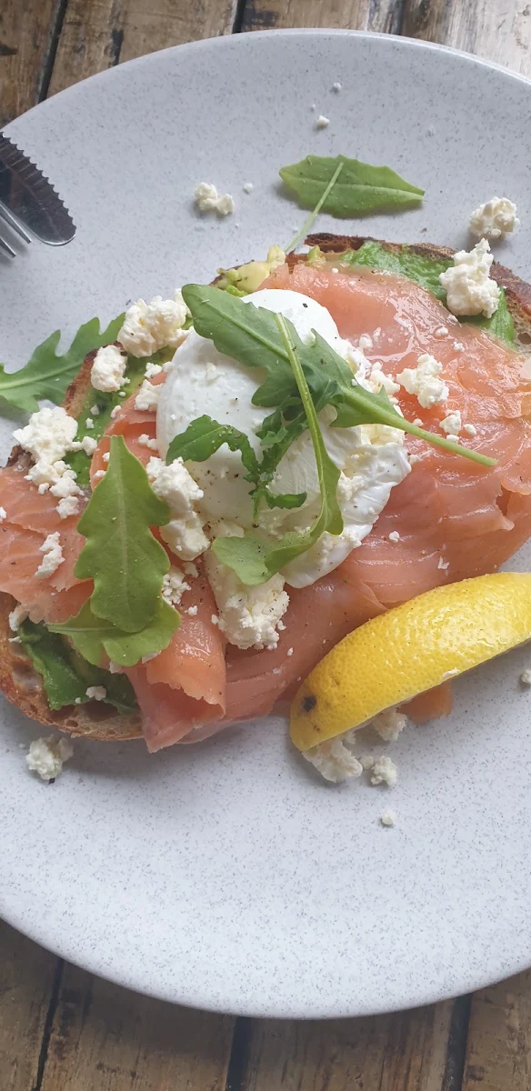 Poached Egg with Salmon on Toast