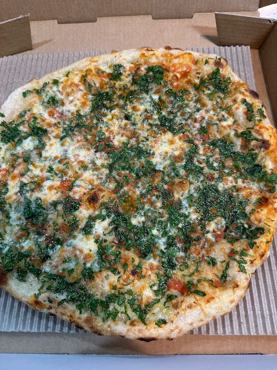 Spinach Vegetarian Pizza