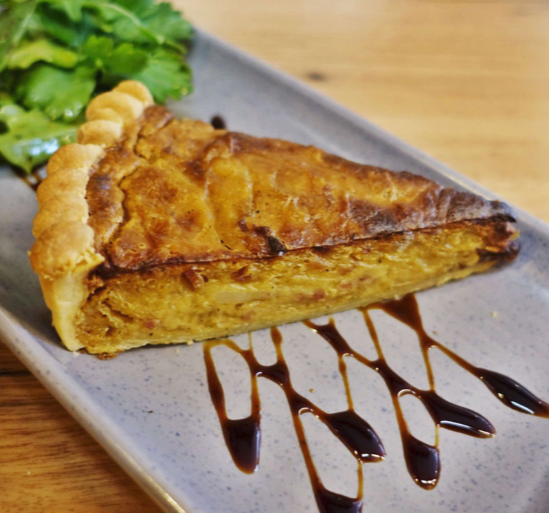 Caramelized Onion and Smoked Bacon Tart