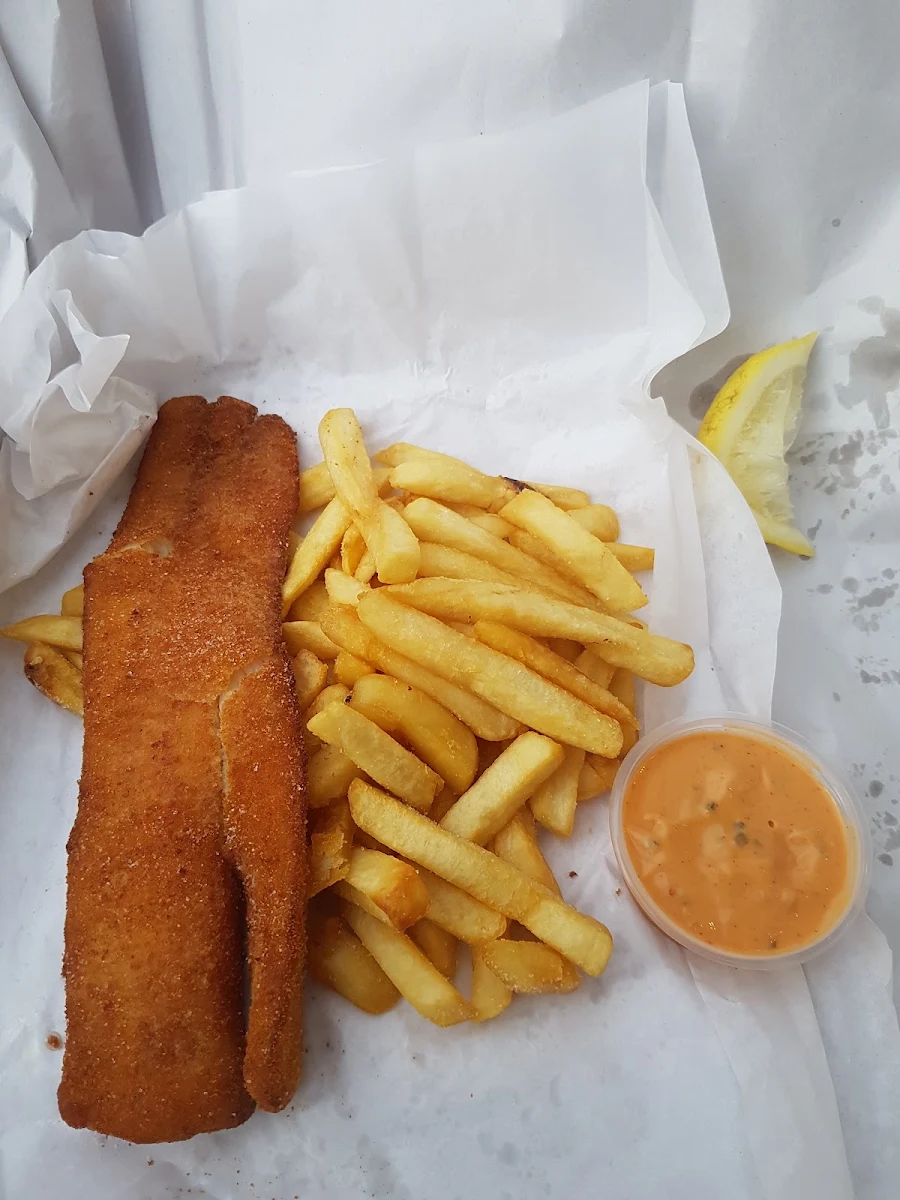 Crumbed Cod and Chips, Shelley Inn
