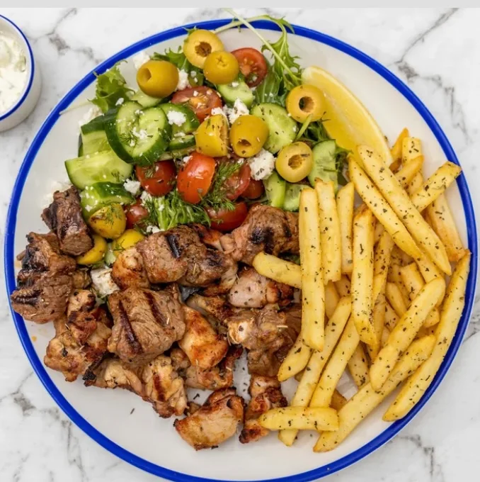 Icarus Mixed Plate, Icarus Greek Restaurant