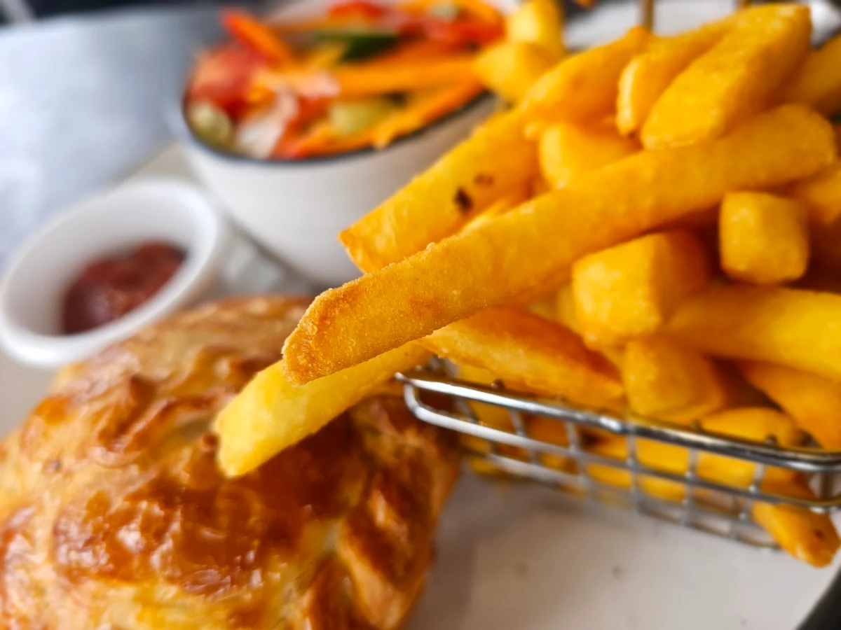 Scallop Pie and Salad