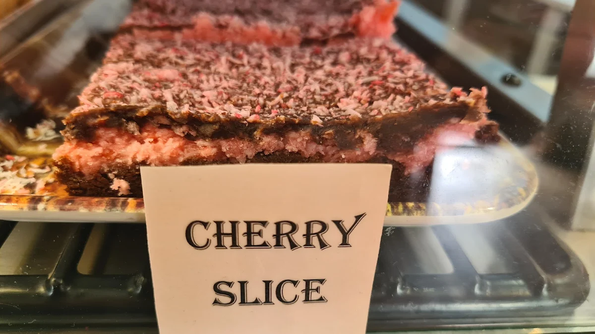 Cherry Slice, The Cornish Kitchen Moonta Bakery