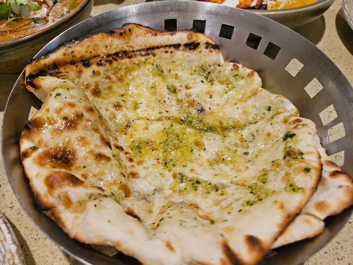 Cheese and Garlic Stuffed Cheese Naan