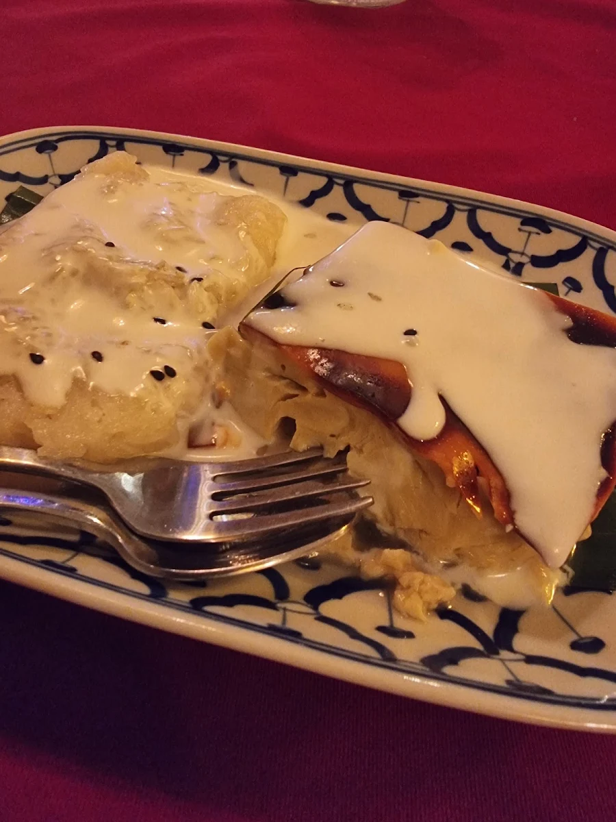 Egg Custard and Sticky Rice