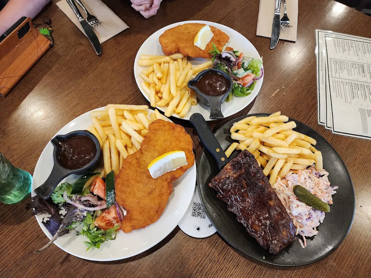Chicken Schnitzel BBQ Pork Ribs