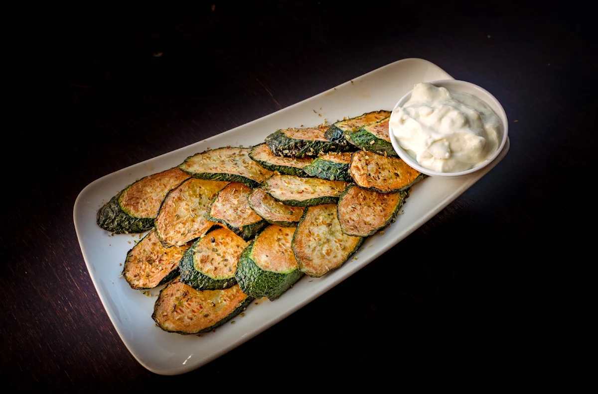 Fried Zucchini, Souvlaki GR Thornbury
