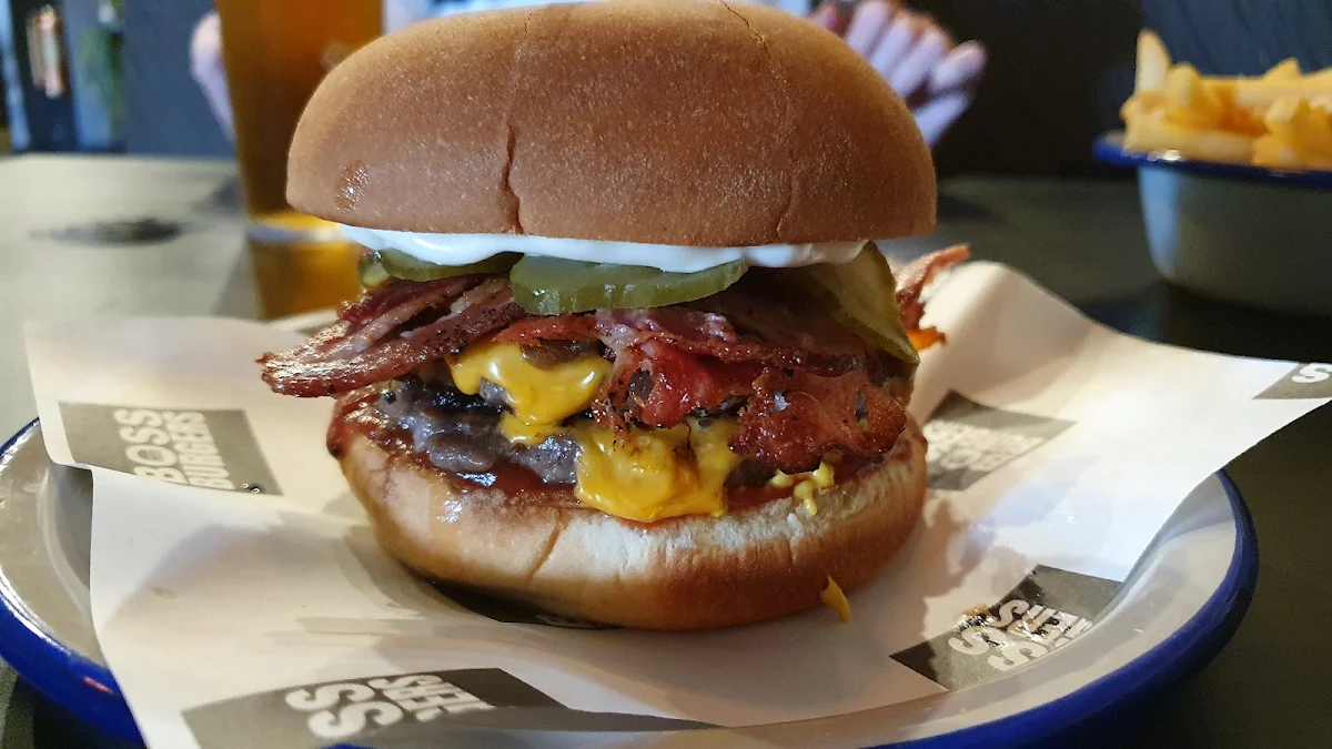 Bacon Double Cheeseburger, Boss Burgers Perth