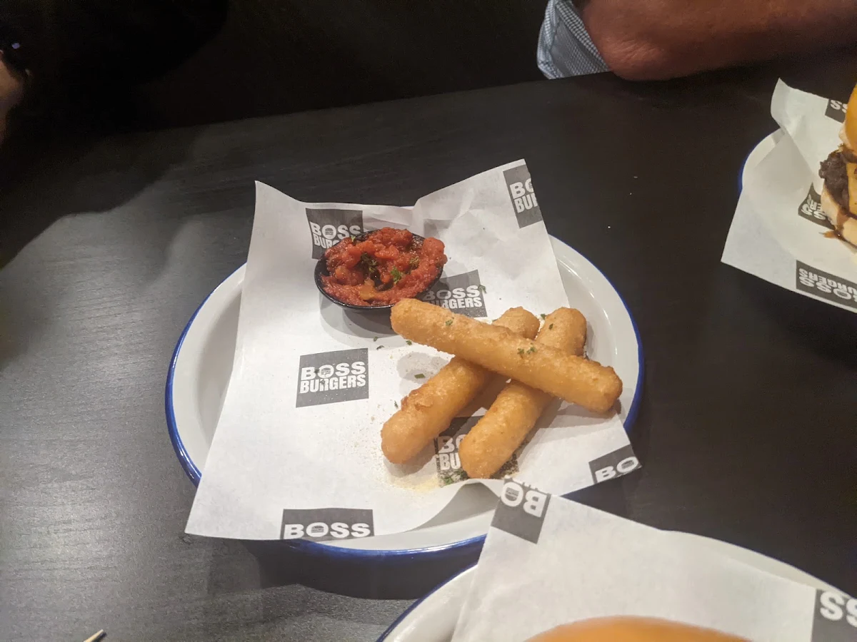 Mozzarella Sticks, Boss Burgers Perth
