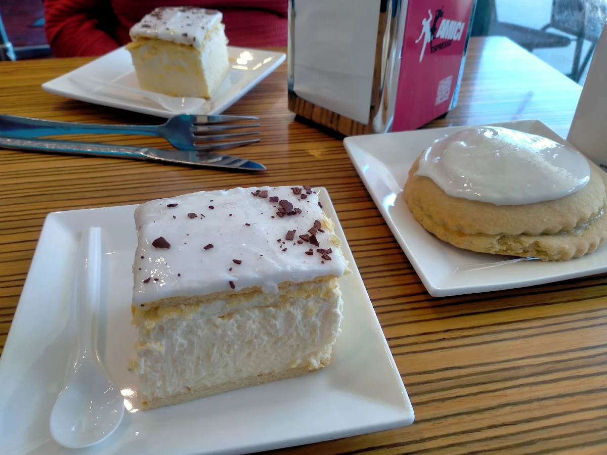 Apple Cake and Vanilla Slice