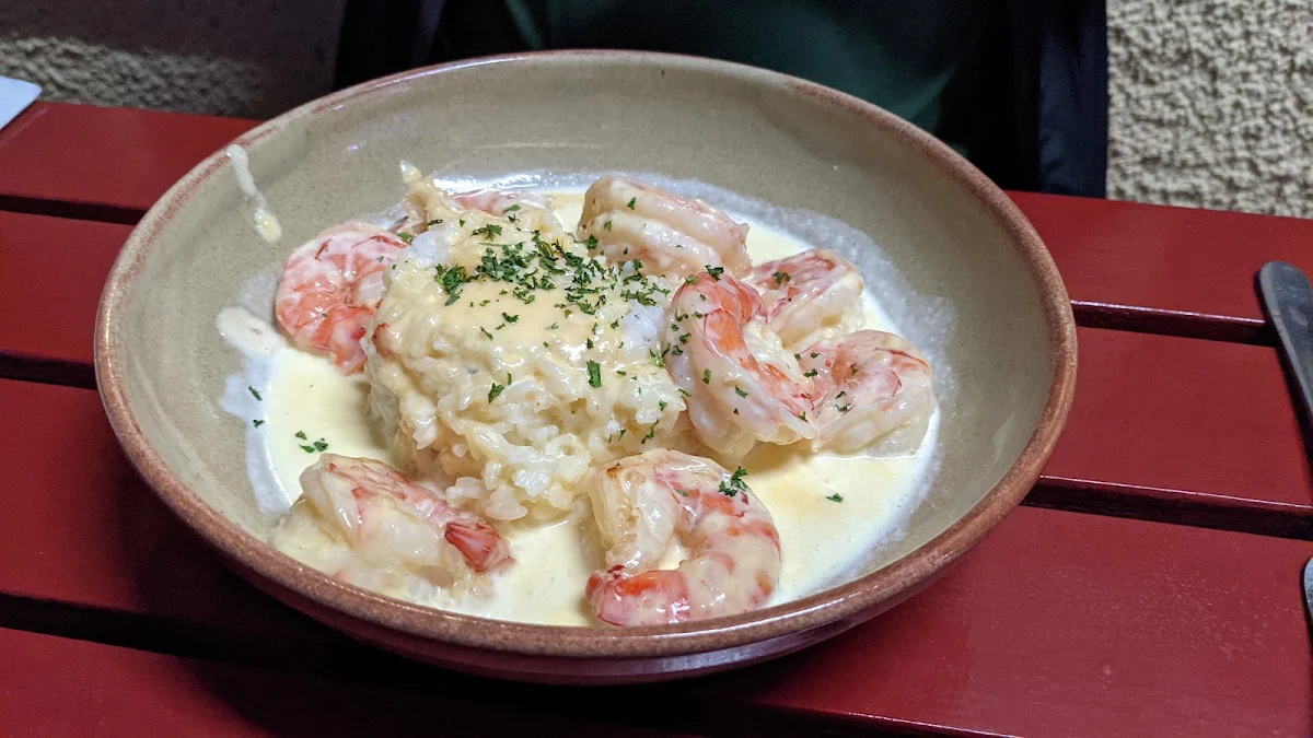 Creamy Garlic Prawns
