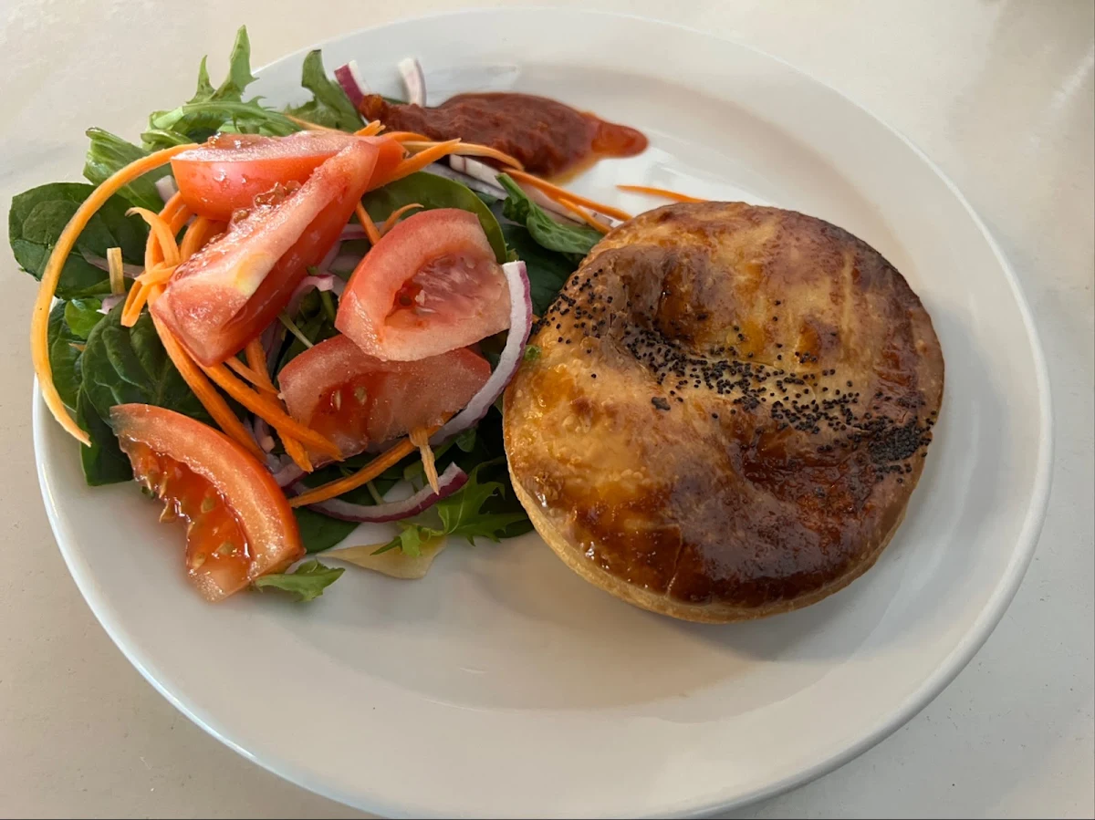 Beef Pie with Salad
