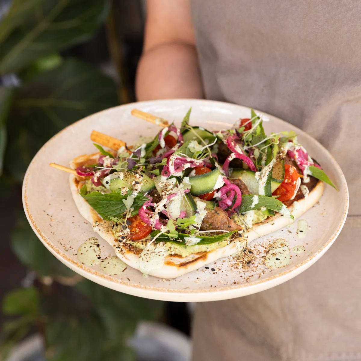 Lamb Flat Bread, Roma Republic Kinross
