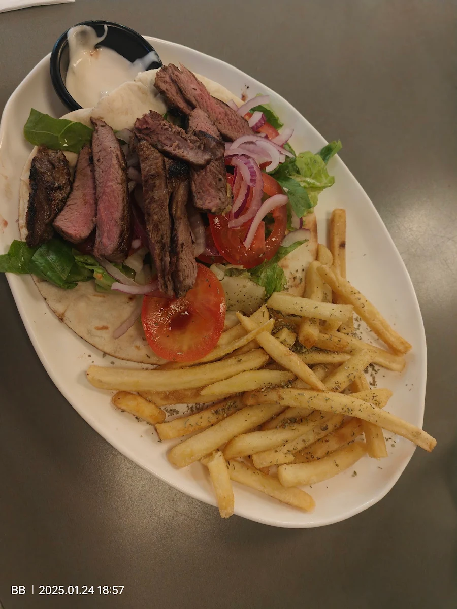 Open Lamb Souvlaki