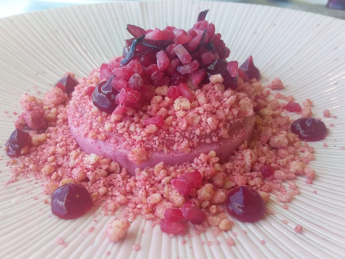 Raspberry Semifreddo, Jonah’s Restaurant & Boutique Hotel