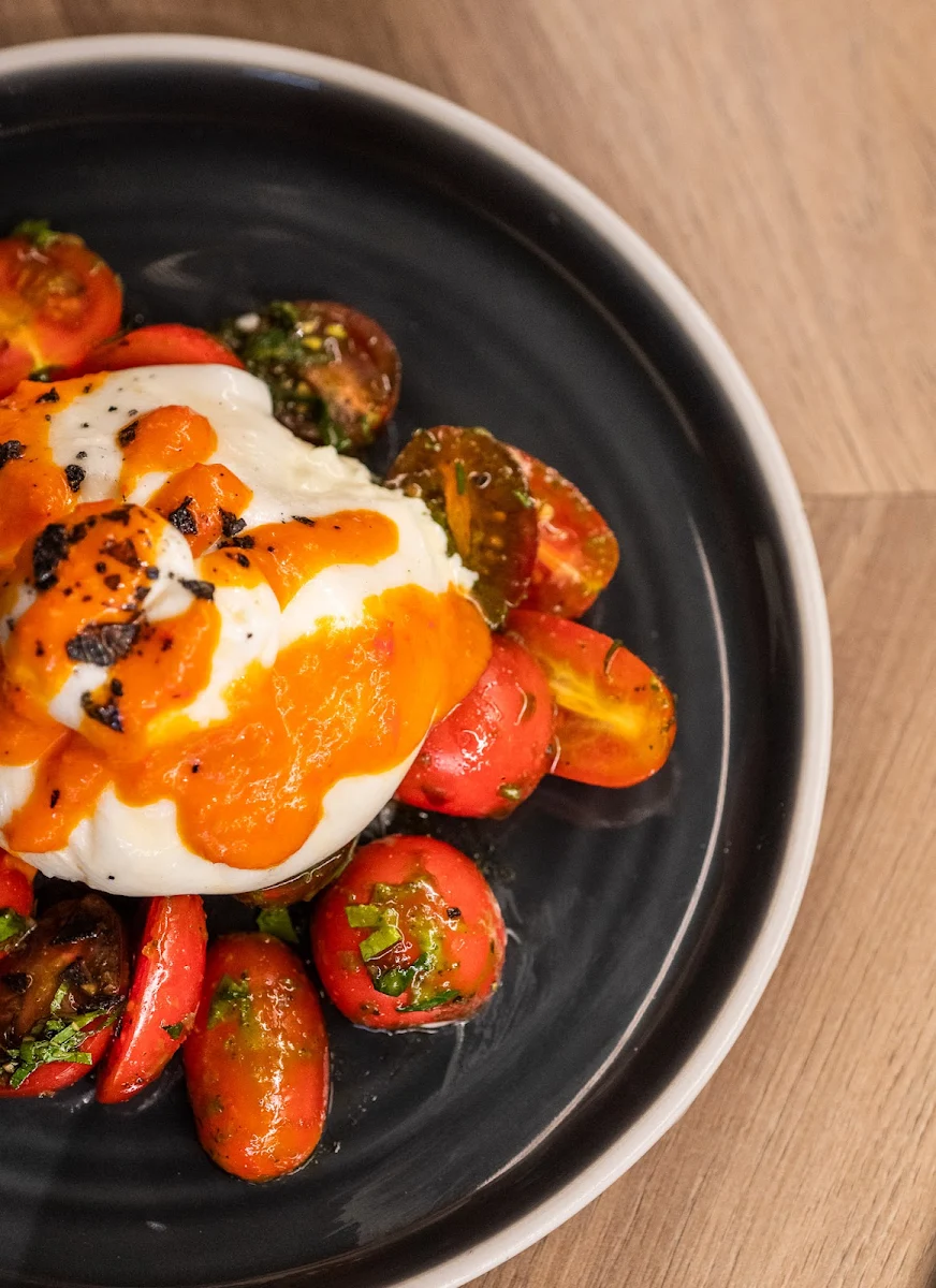Burrata Tomato Basil Salad