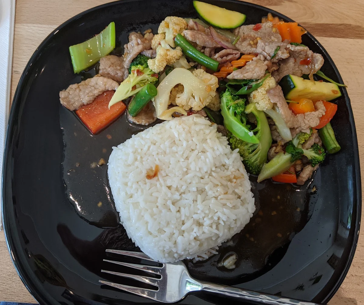Chilli Basil Beef, Aurora Thai Cuisine