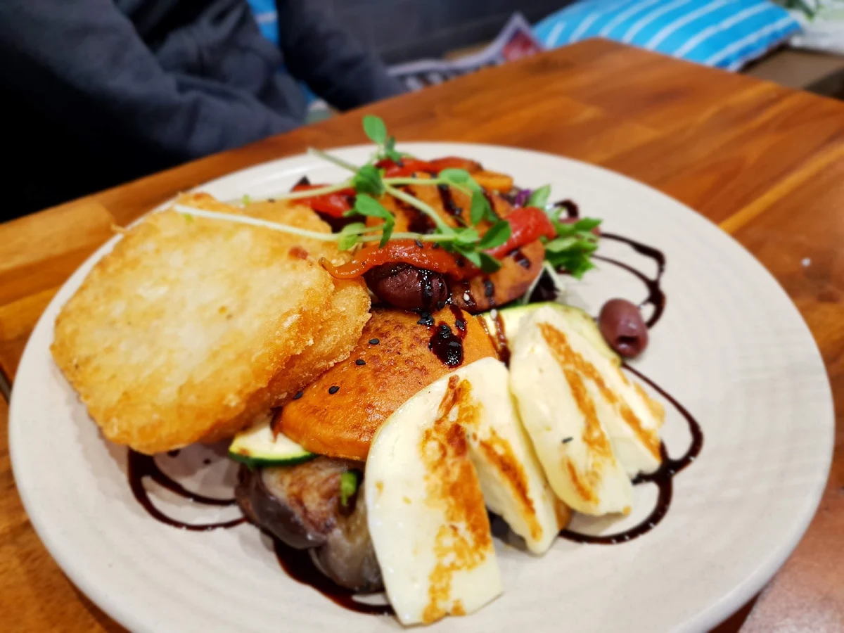 Hash Browns and Mushrooms