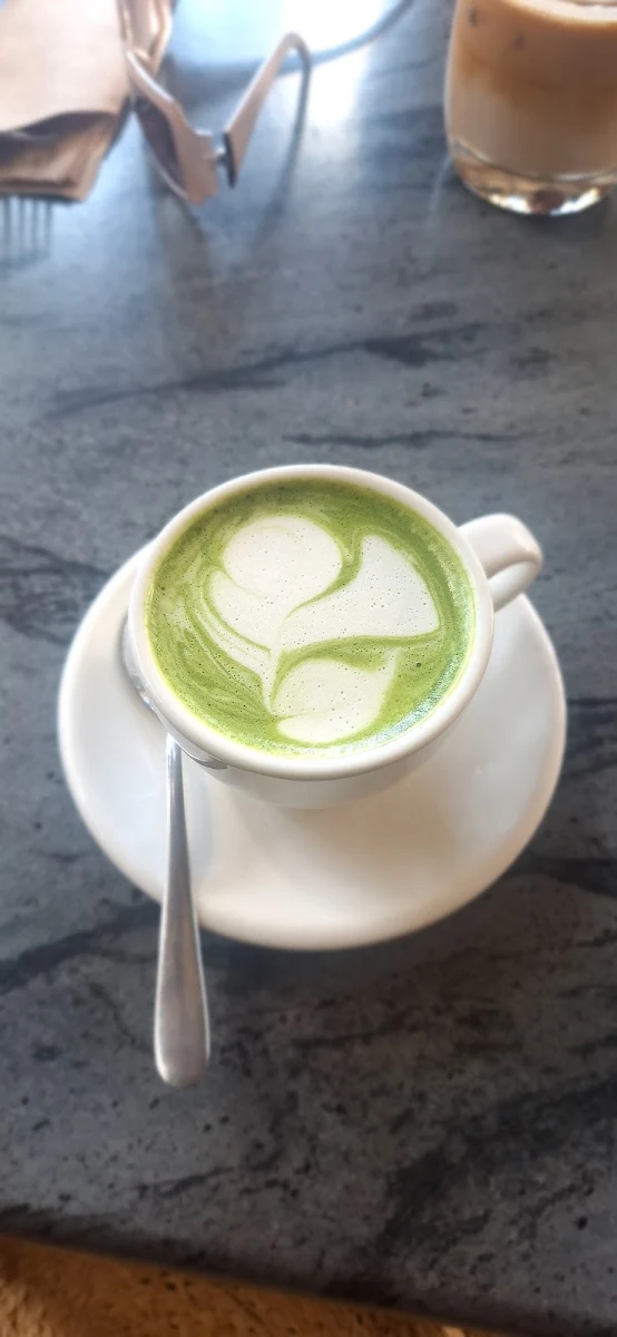 Matcha Latte, Cafe Pambula by Toast
