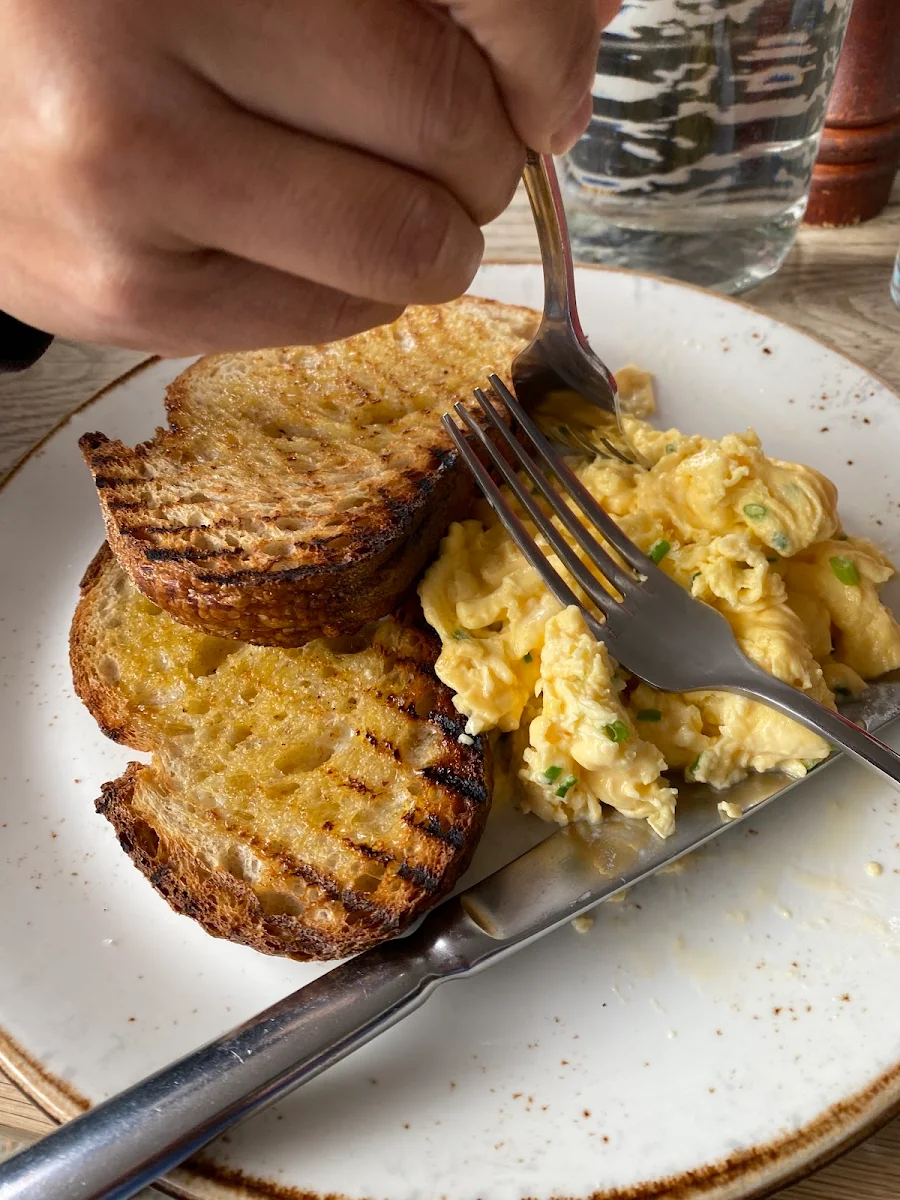 Scrambled Eggs and Toast