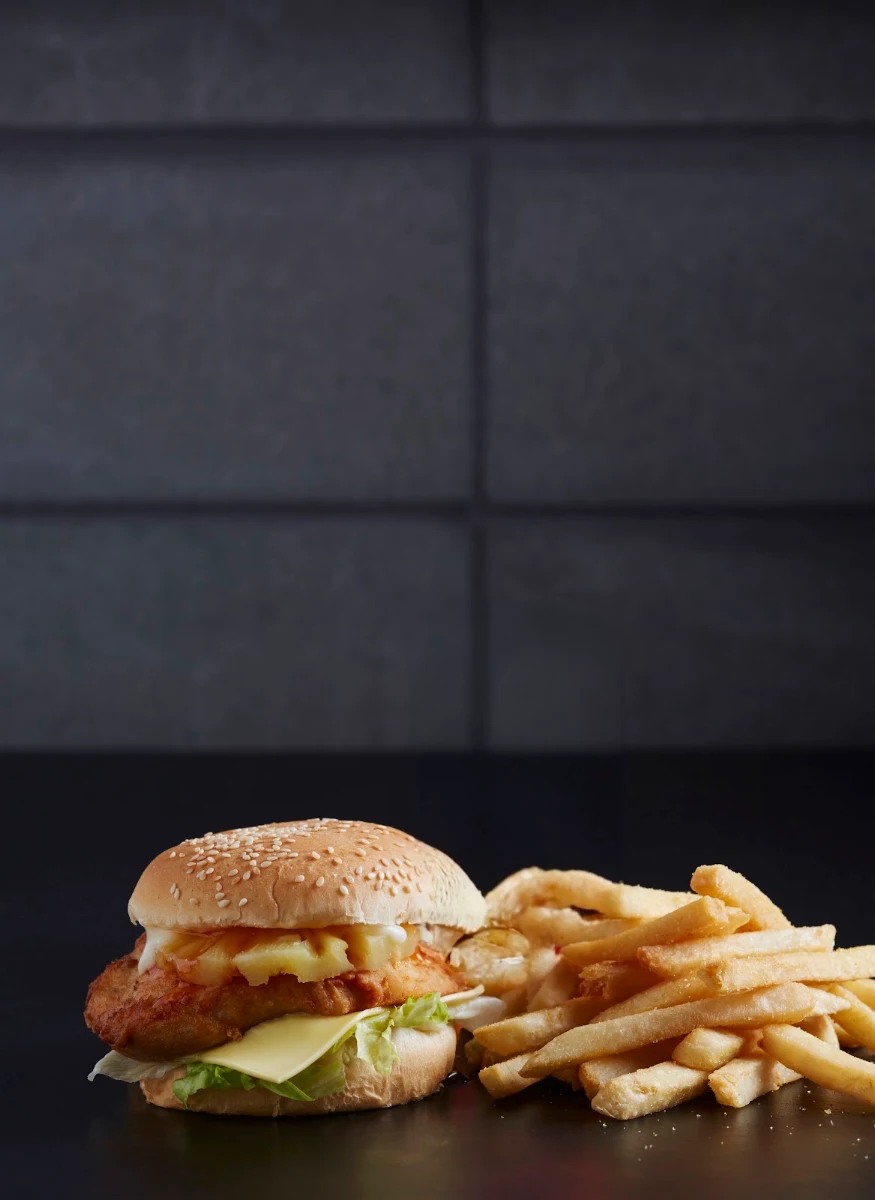 Burger Chips, The Original Charcoal Chicken