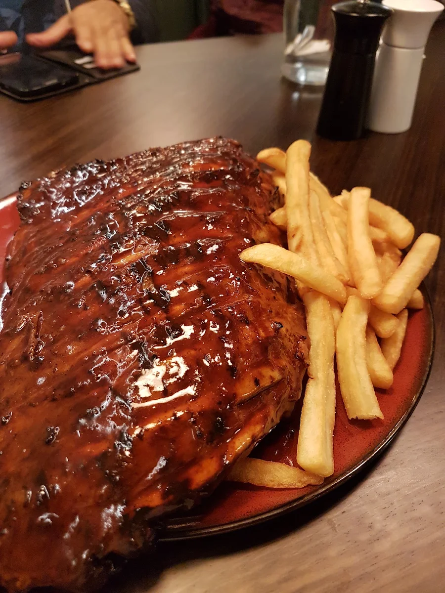 Pork Ribs and Side Salad