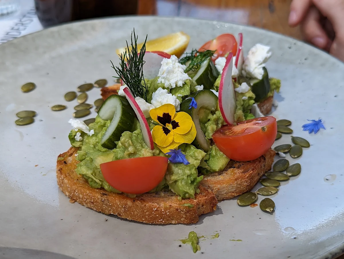 Smashed Avocado, Manna Lane Cafe
