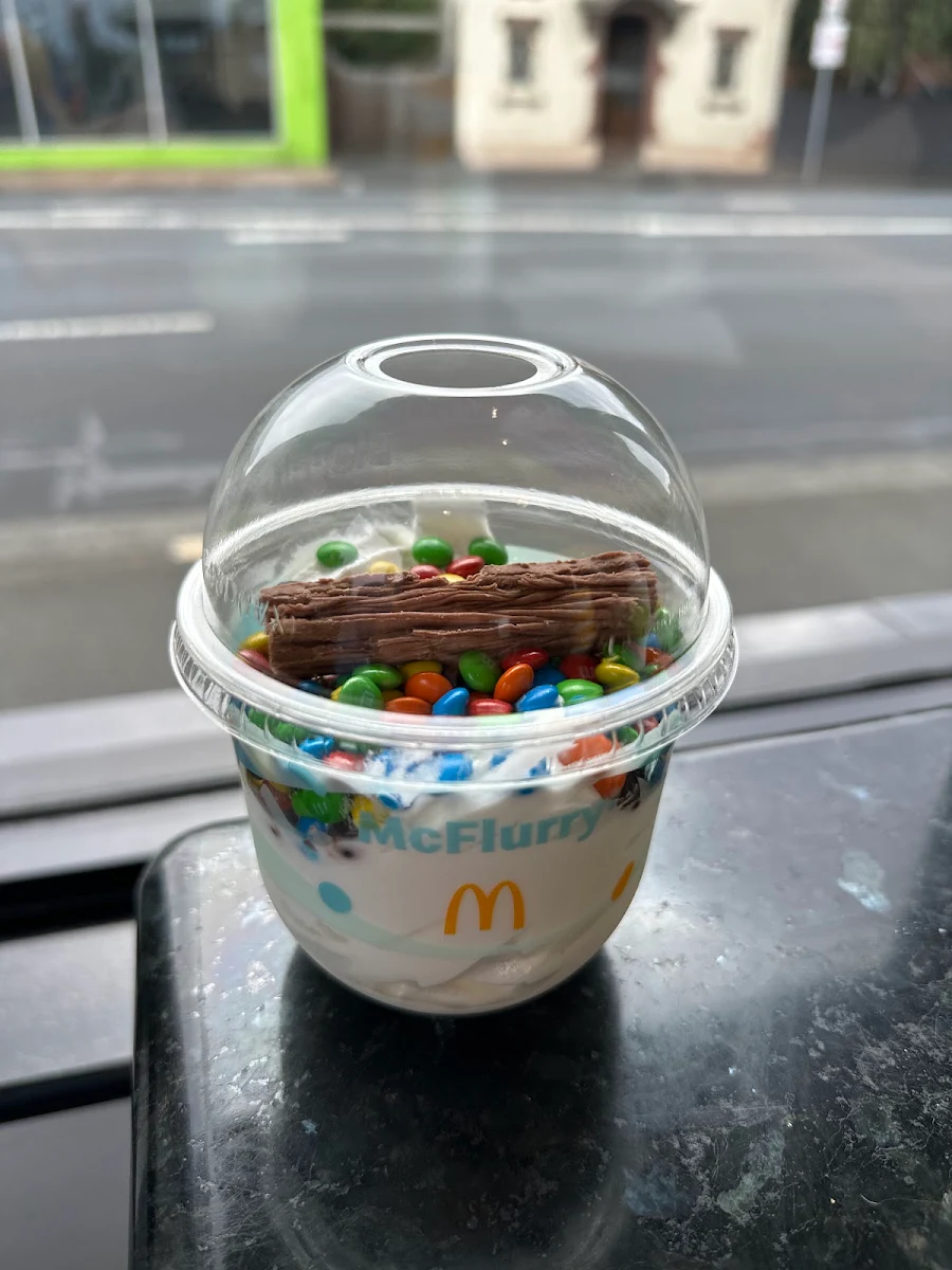 M&M’S Mcflurry w Flake, McDonald's Sandy Bay