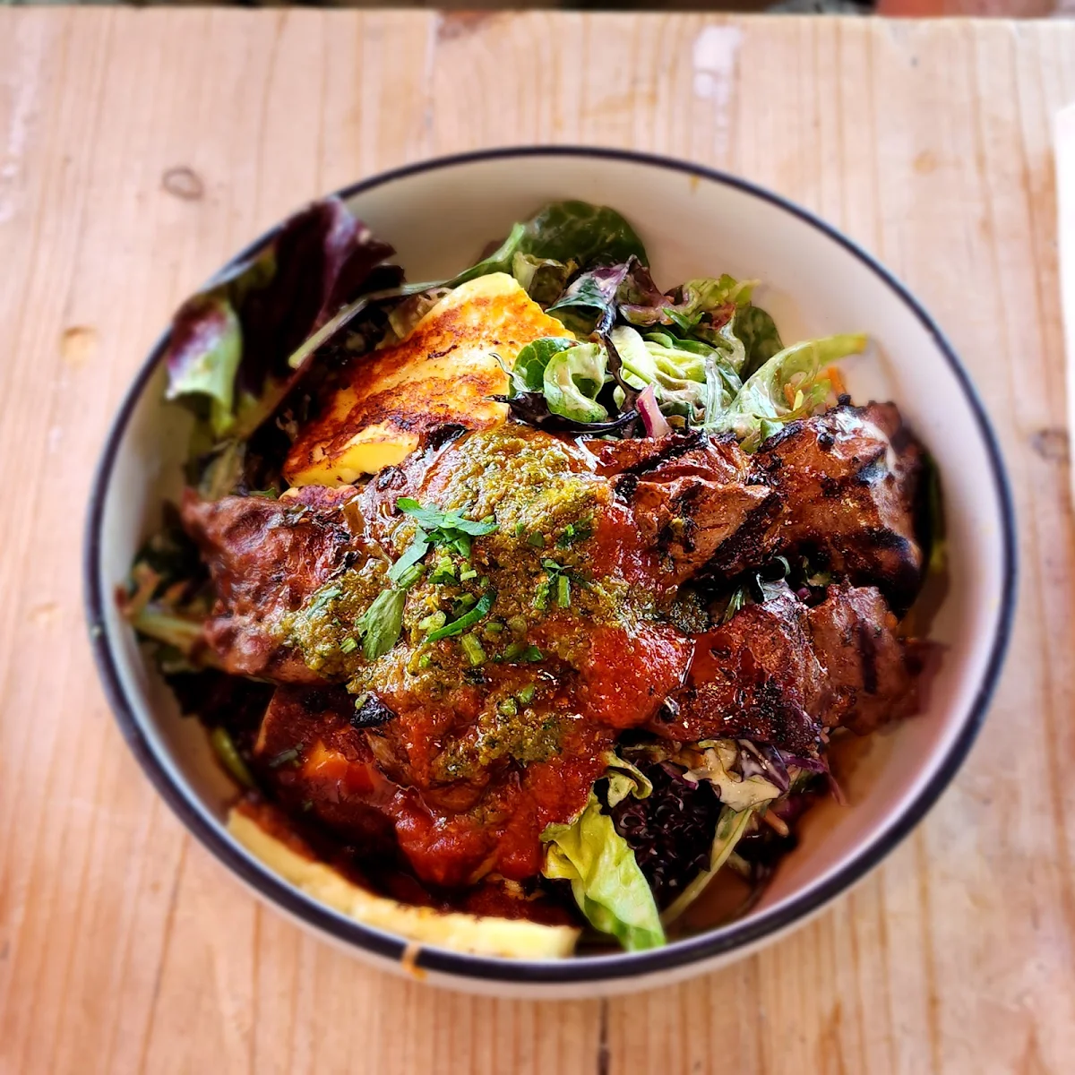 Lamb Rump Chunks & Grilled Haloumi