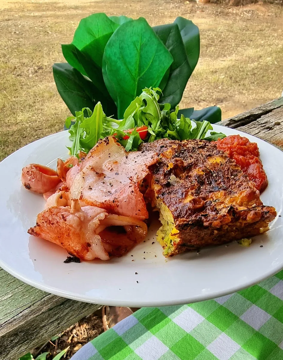 Zucchini Slice with Bacon, The Shed Cafe & Gift Shop Rathdowney