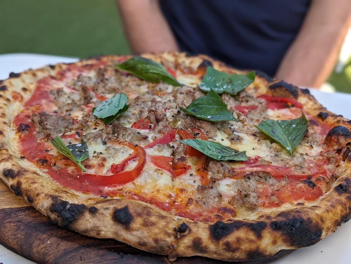 Italian Sausage Roasted Capsicum Basil Pizza