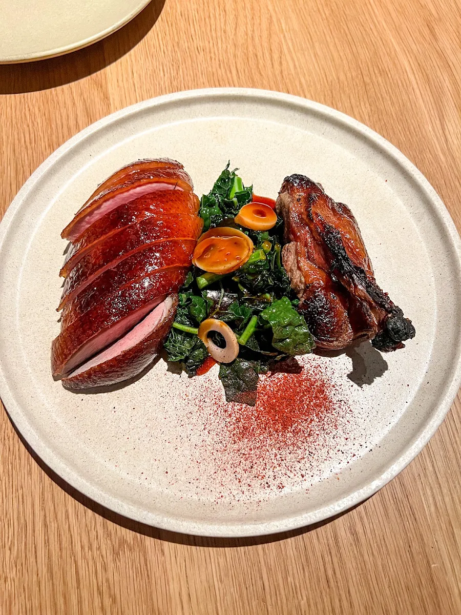 Dry Aged Duck Quandong Black Cabbage Bamboo