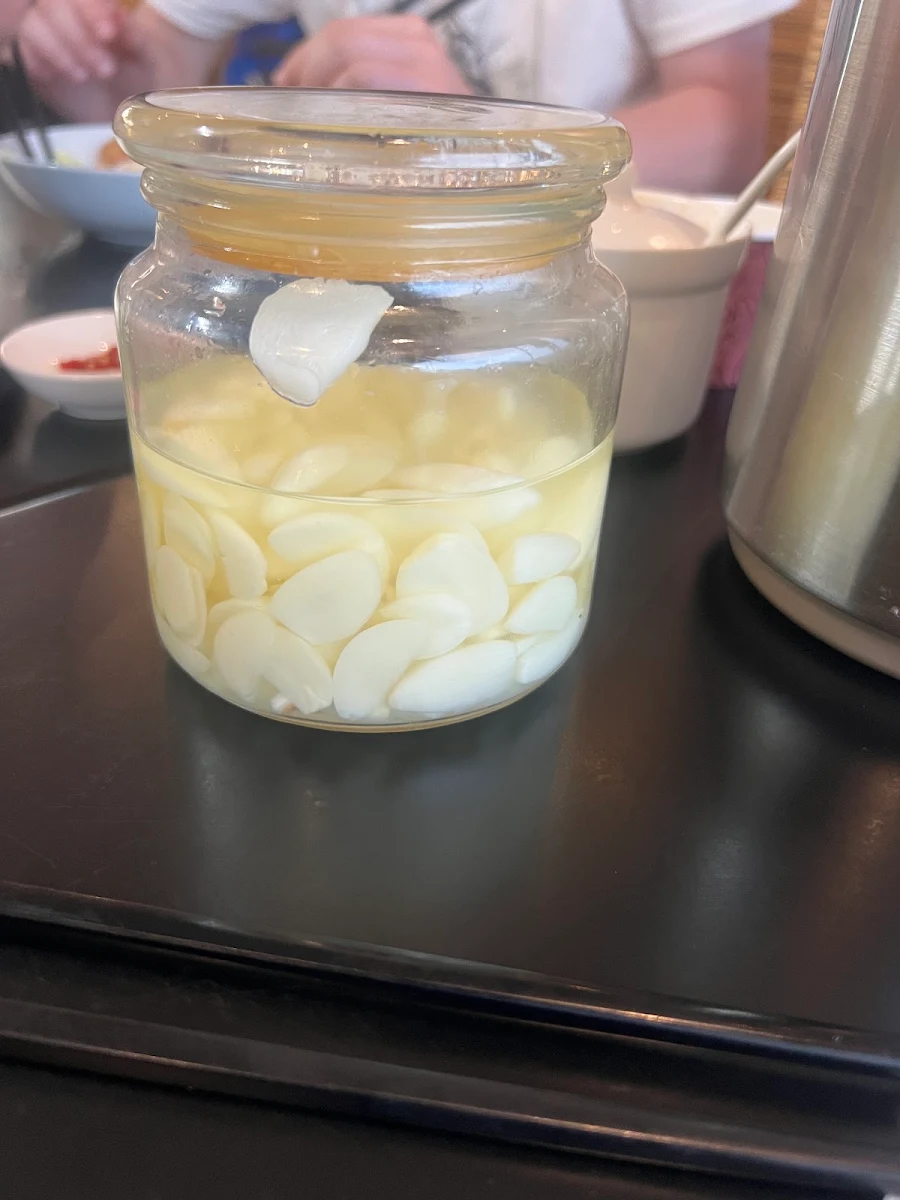 Pickled Garlic, Pho Huy Restaurant