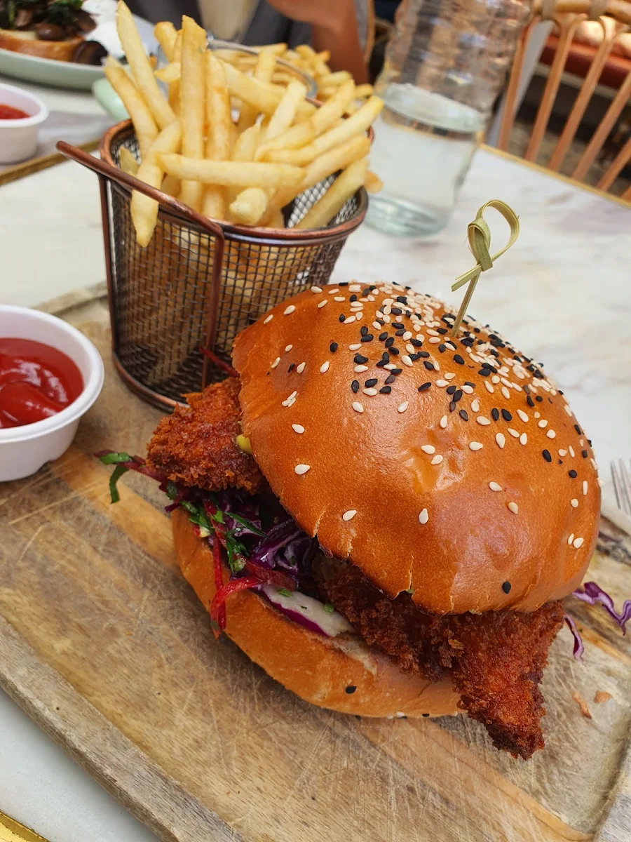 Chicken Burger, Flower Child Cafe Warringah