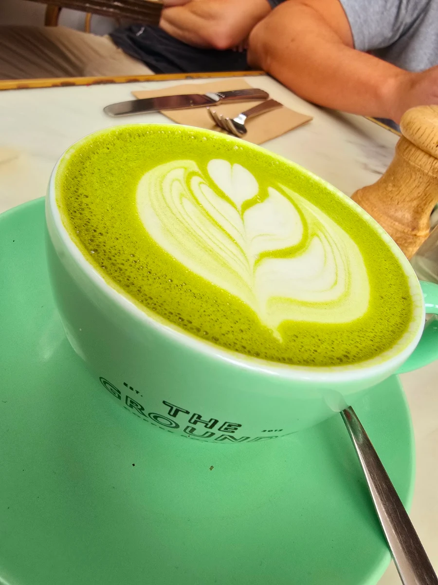 Matcha Latte, Flower Child Cafe Warringah