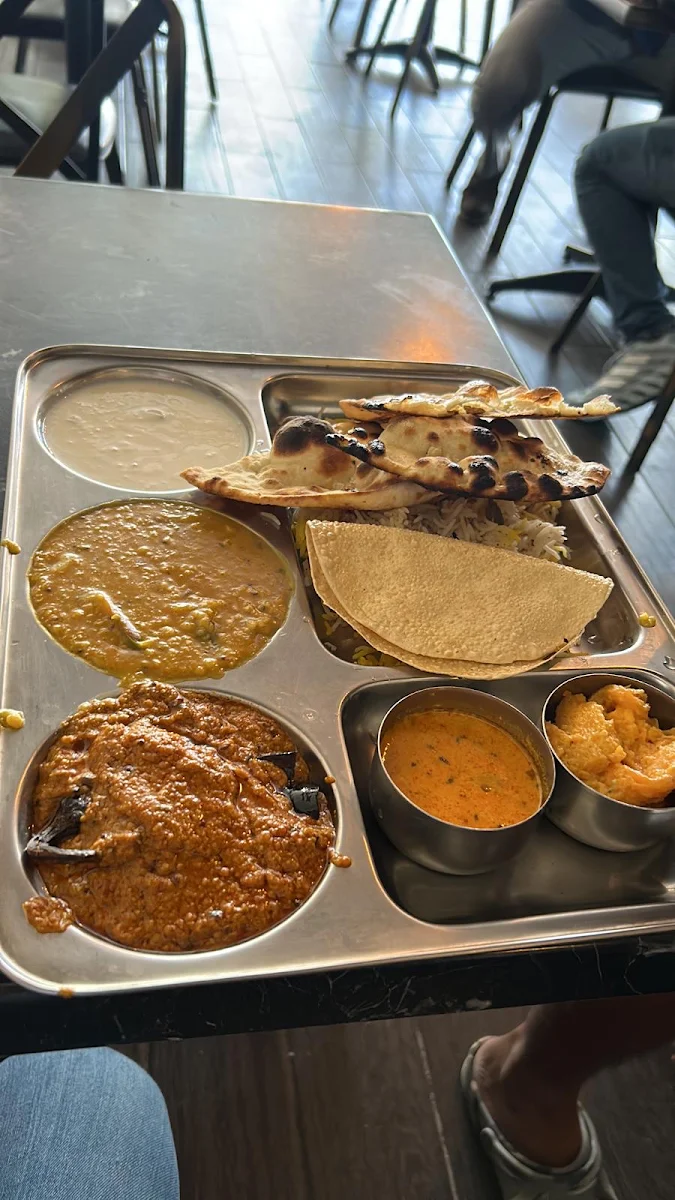 Vegetable Thali, Biryani Corner Homebush