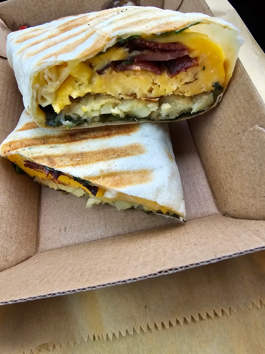 Medium Coffee & Breakfast Wrap, Hidden Specialty Coffee