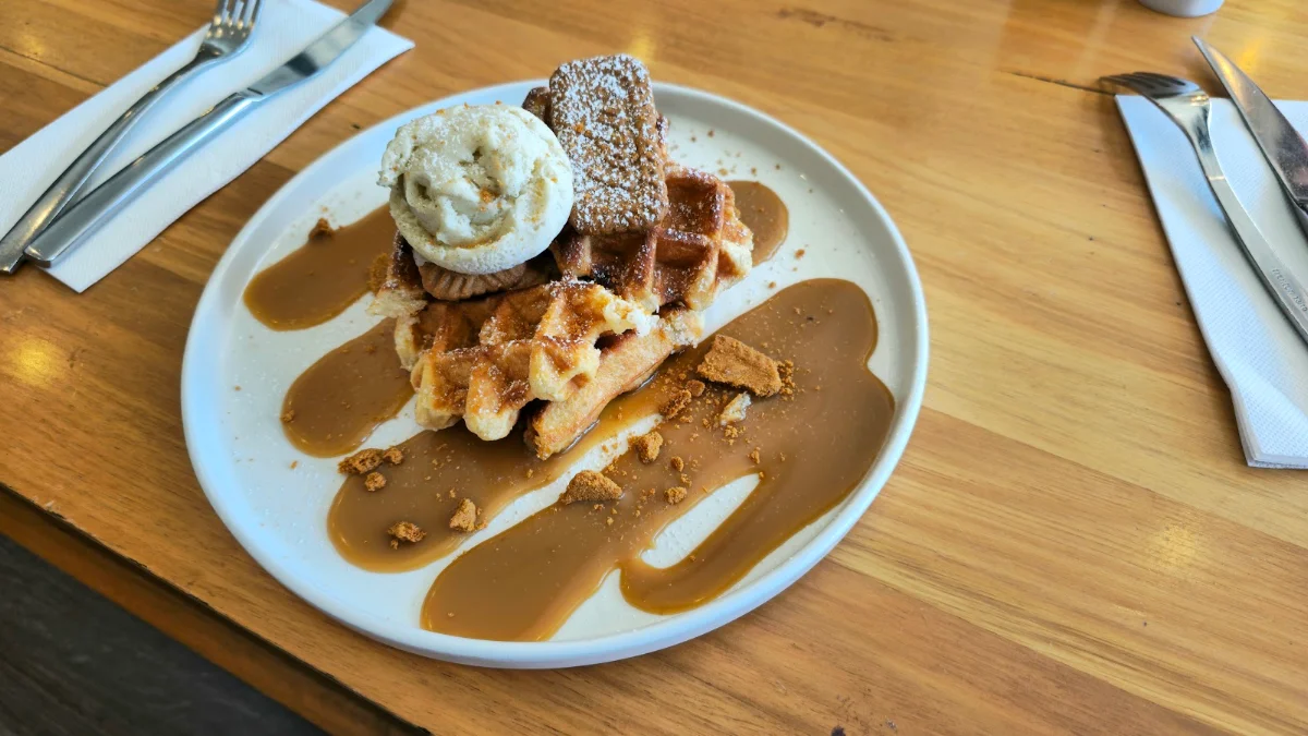 Biscoff Waffles, Urban Espresso Lounge