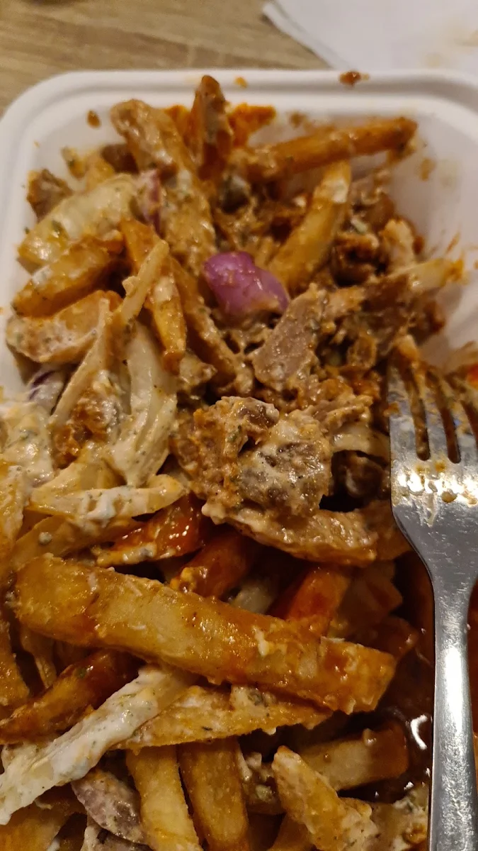 Beef Kebab Chips, Pyrmont Kebabs
