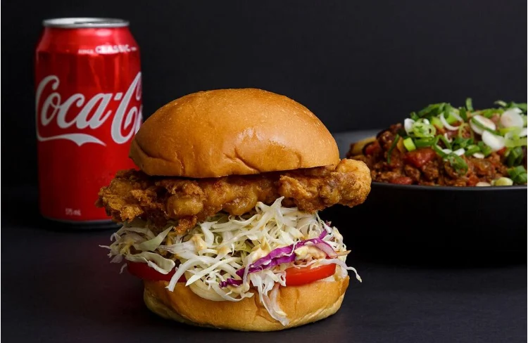 Fried Chicken Breast Burger