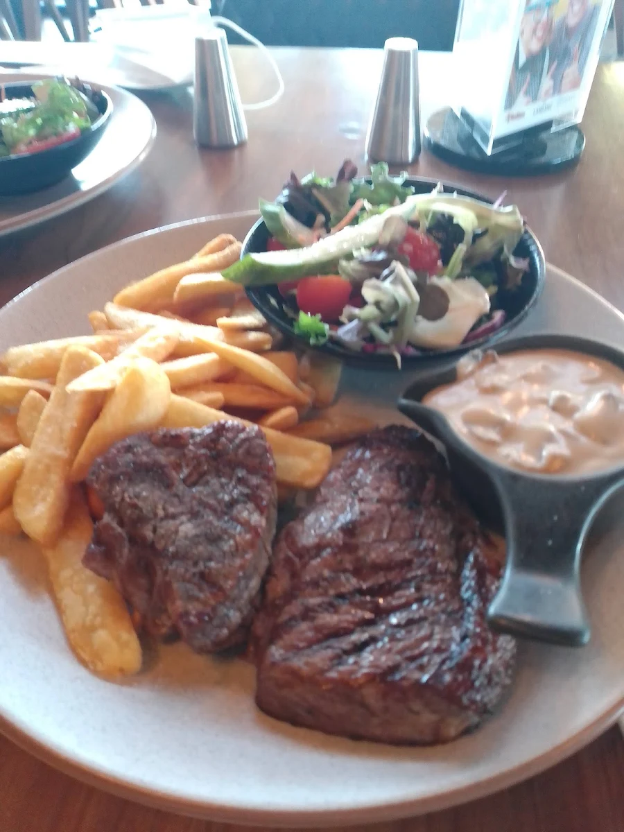 Rump Steak with Creamy Mushroom Sauce