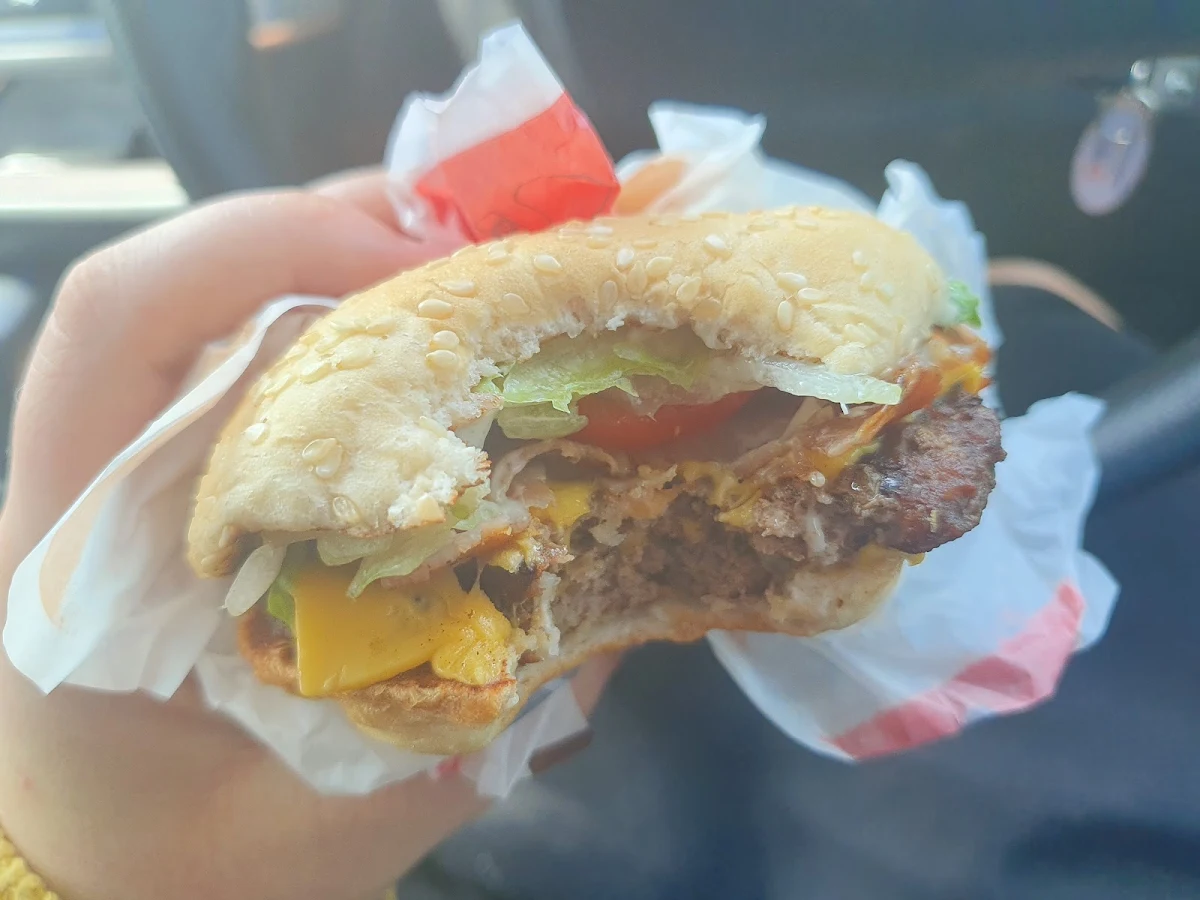 Bacon Deluxe Burger, Hungry Jack's Burgers Longwarry West