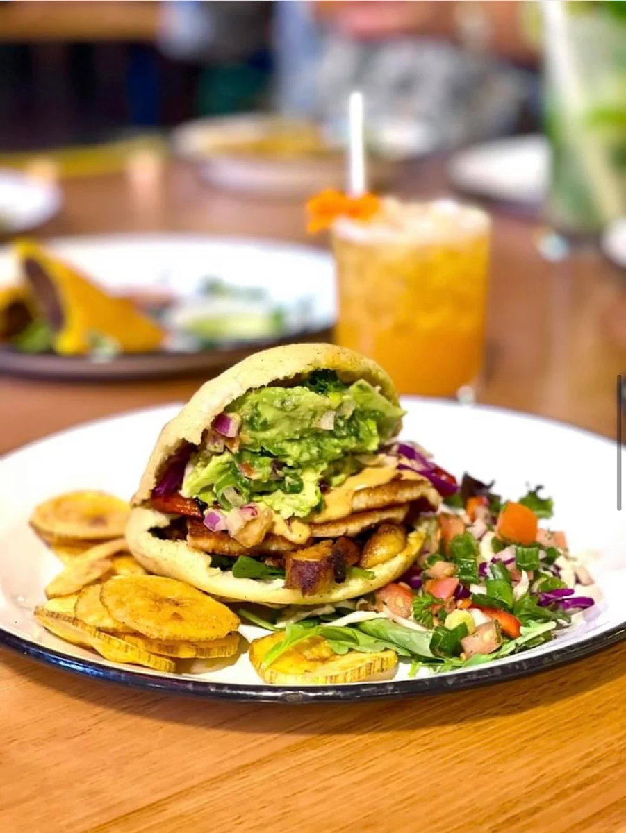 Pulled Brisket Patacone, La Cha Cha Cabana